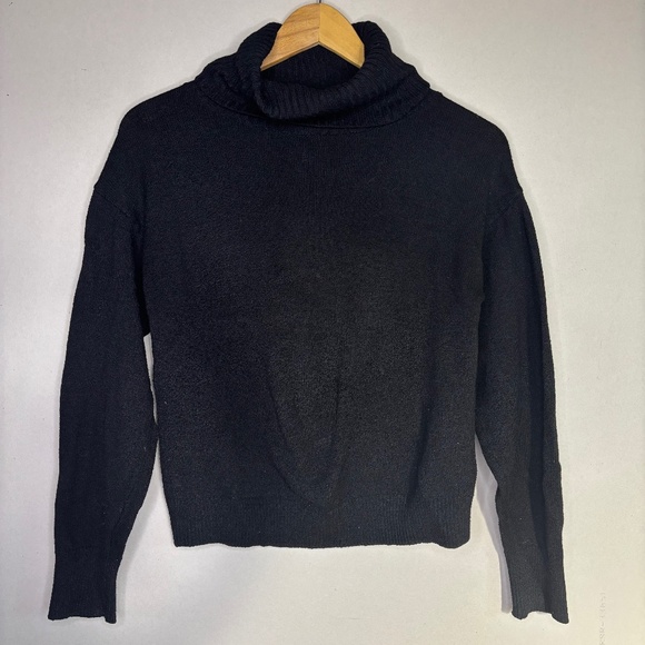 Lulus Women’s Black Ribbed Turtleneck Sweater Size XS - Picture 1 of 5